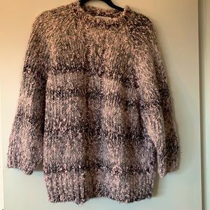 Pink,gray, and black sweater